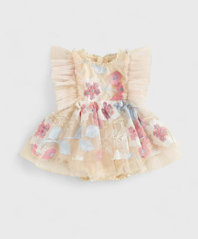 Baby Girl Embroidery Flower Party Dress