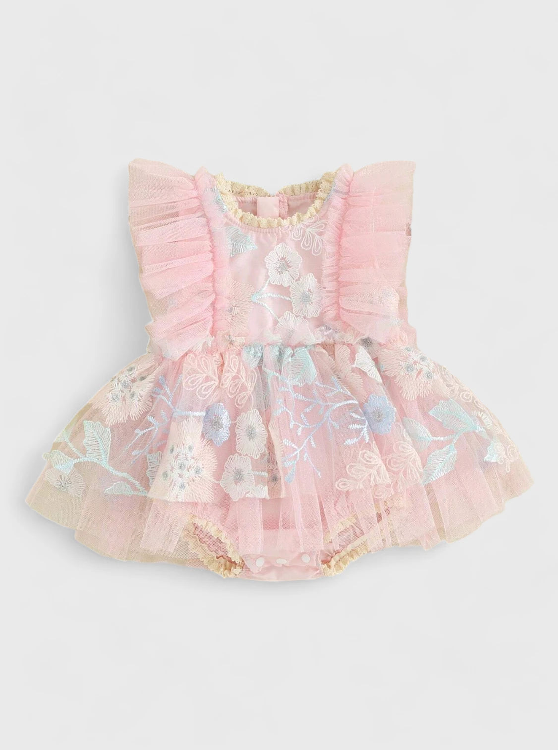 Baby Girl Embroidery Flower Party Dress