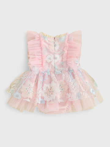 Baby Girl Embroidery Flower Party Dress