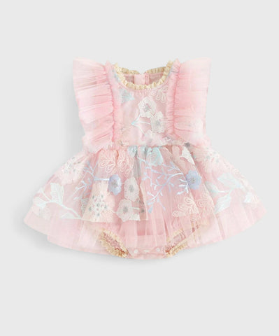 Baby Girl Embroidery Flower Party Dress