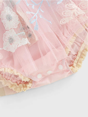 Baby Girl Embroidery Flower Party Dress