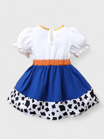 Baby Princess Cow Girl Dress Costume