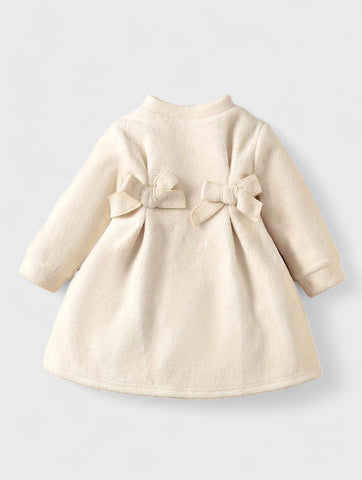 Baby Girl Fleece Mock Neck Dress