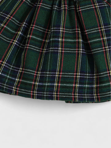 2 Pc Baby Girl Tartan Dress w/ Headband