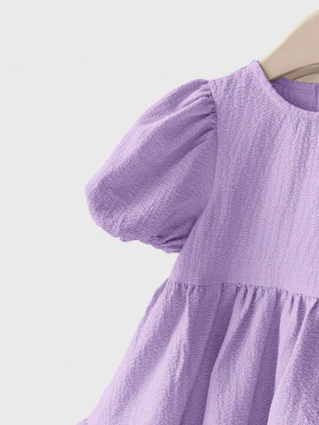 Baby Girl Bubble Sleeve Dress