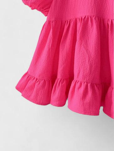 Baby Girl Bubble Sleeve Dress