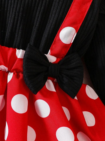 Baby Girl Red Polka Dot Mouse Dress