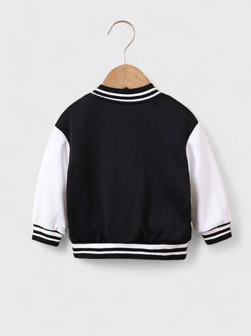 Baby Boy Letter Varsity Jacket