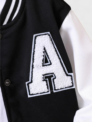 Baby Boy Letter Varsity Jacket