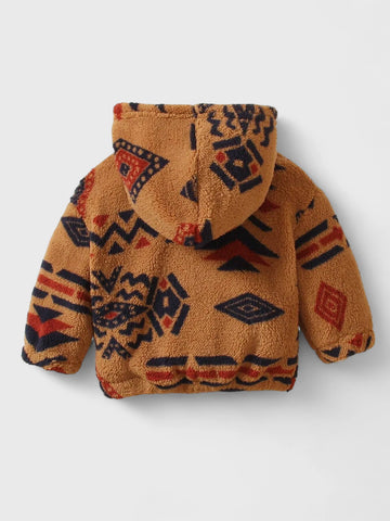 Baby Fleece Navajo Print Hoodie