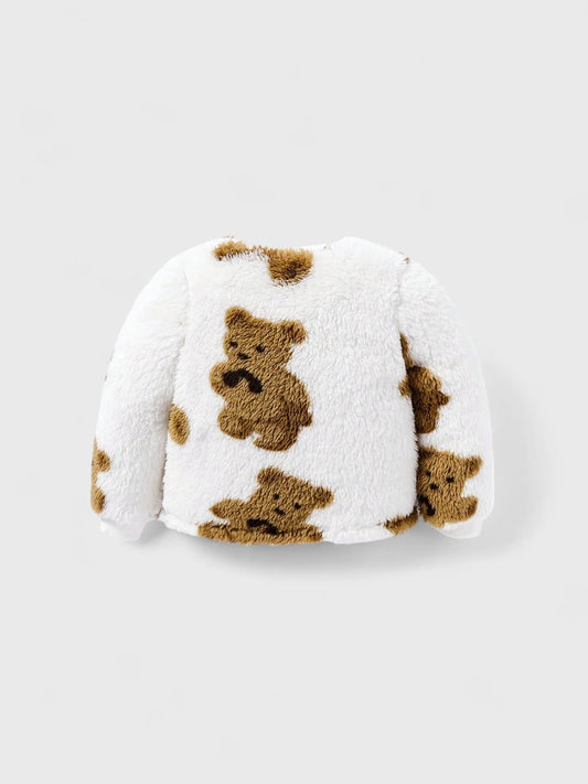 Baby Fleece Brown Bear Fleece Sweat Suit