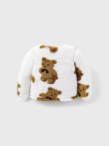 Baby Fleece Brown Bear Fleece Sweat Suit