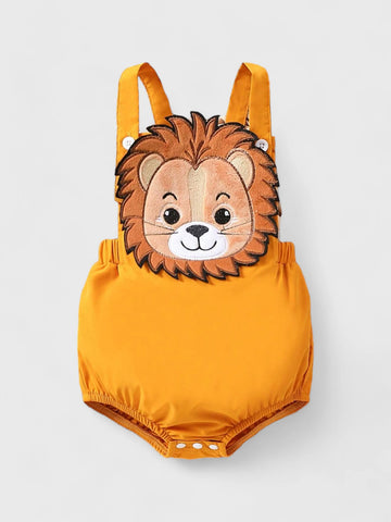 Infant Baby Boy Lion Overall Bodysuit