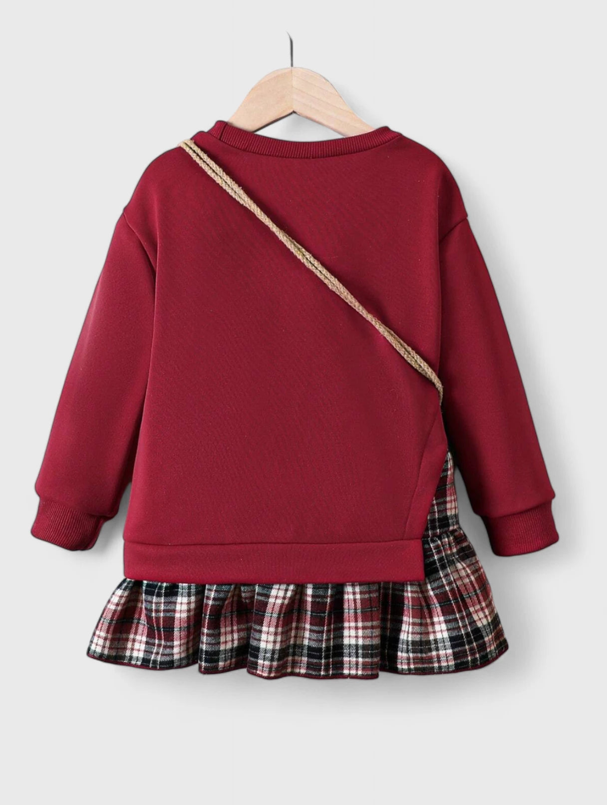 Toddler Girl Sweatshirt Dress 4 Y / Burgundy Toddler Girl Sweatshirt Dress 4 Y / Burgundy
