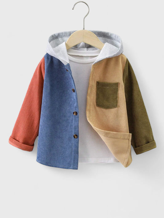 Little Boys Colorblock Corduroy Shirt