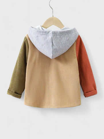 Little Boys Colorblock Corduroy Shirt