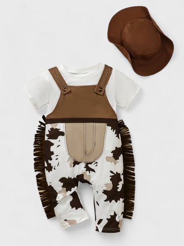 3 Pcs Infant Boy Cowboy Costume