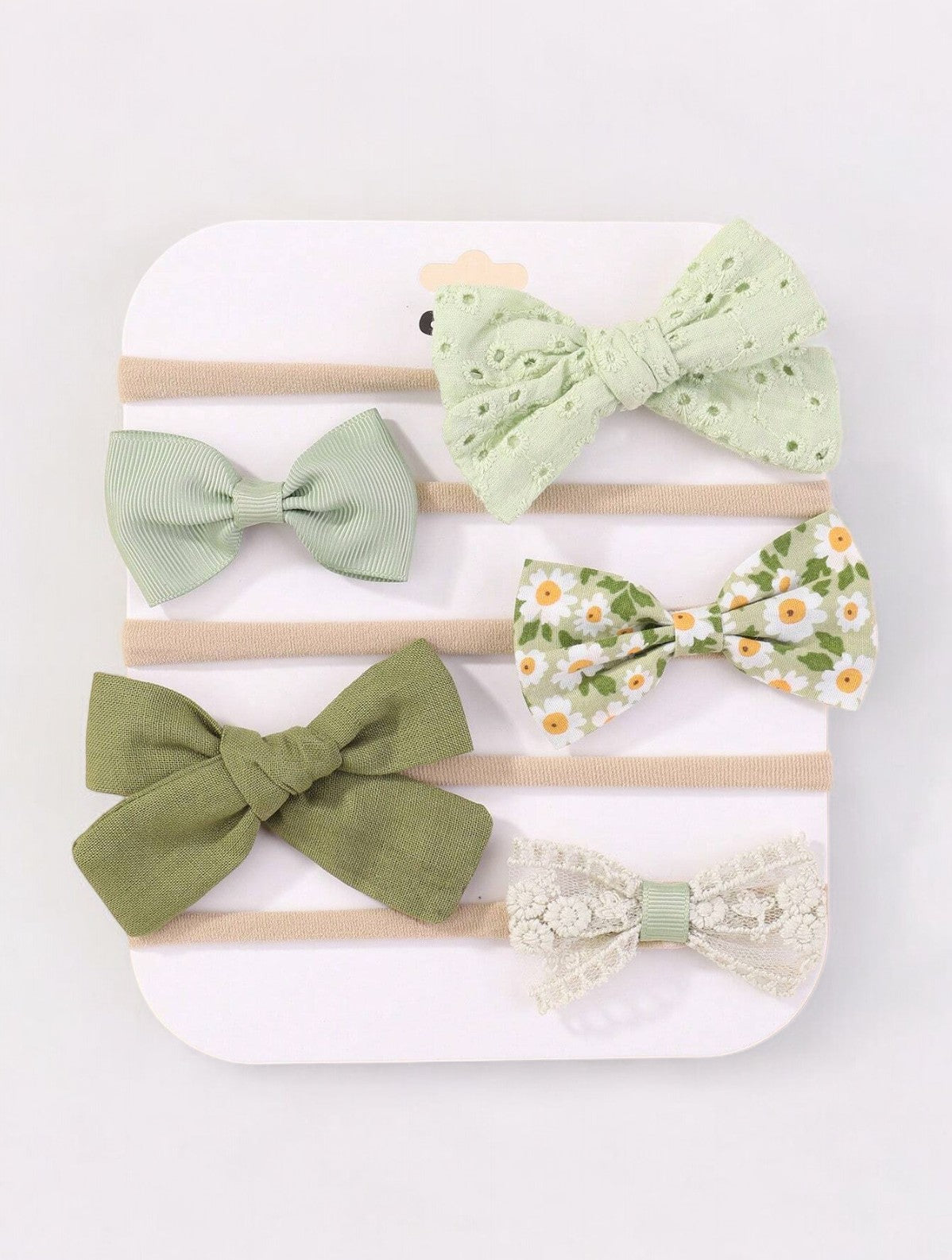 4 Pc Flower & Bows Headband Set