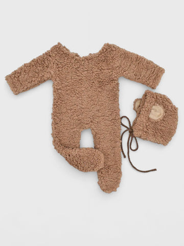 2 Piece Newborn Baby Plush Bear Costume