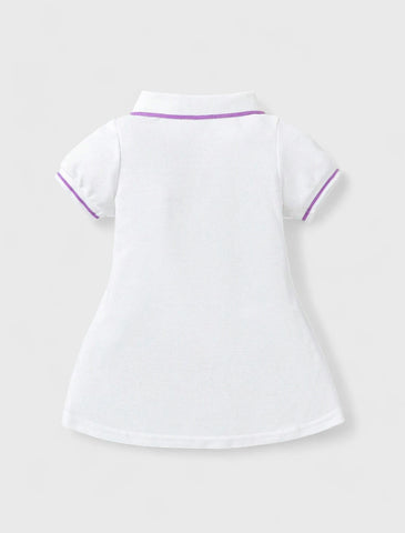 Baby Girl Stripe Polo Tennis Sport Dart Dress