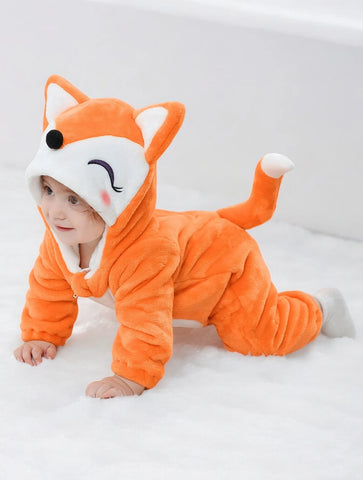 Baby Fox Fleece Jumpsuit