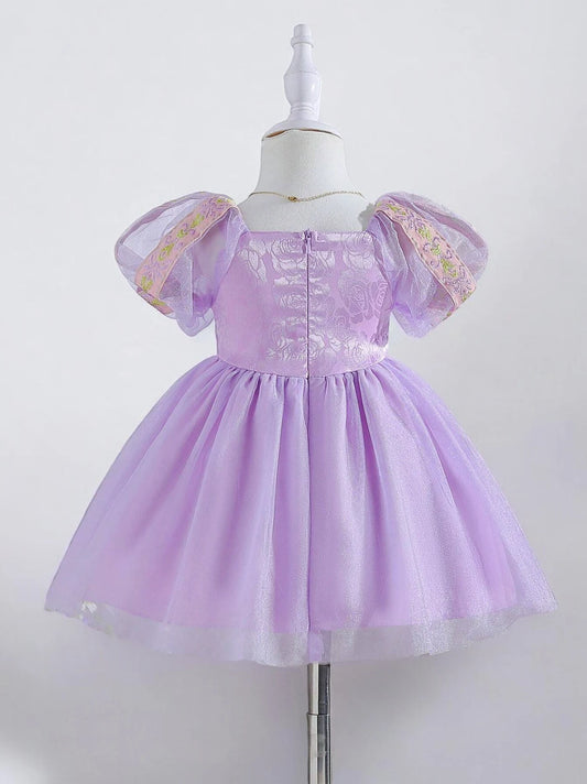 Baby Girl Puff Sleeve Princess Dress