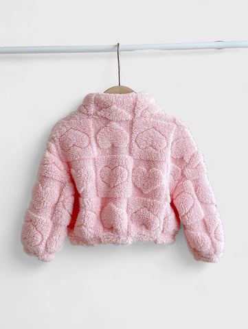 Baby Girl Hearts Fleece Jacket