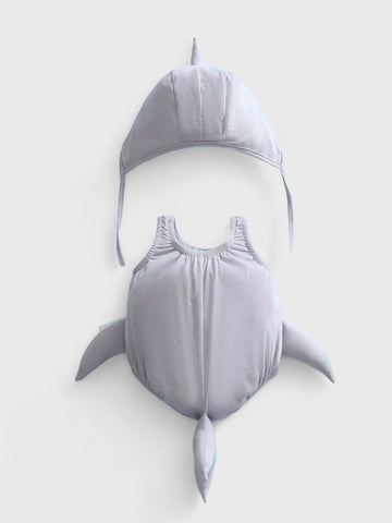 2 Pc Infant Baby Shark Bodysuit Costume