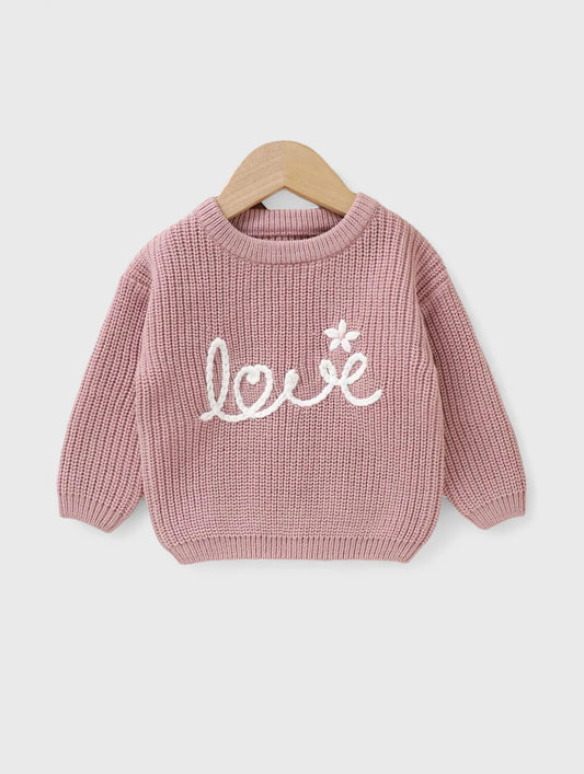 Baby Girls Love Knit Sweater