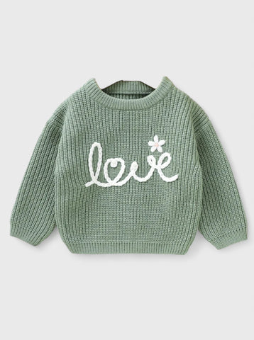 Baby Girls Love Knit Sweater