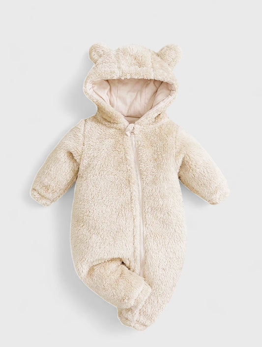 Baby Bear Fleece Zip up Jumpsuit