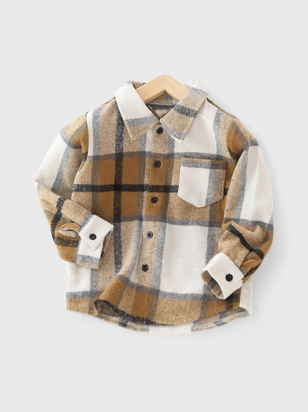 Toddler Boy Button Up Plaid Shirt