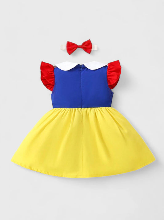 2 Pc Baby Girl Princess Colorblock Dress