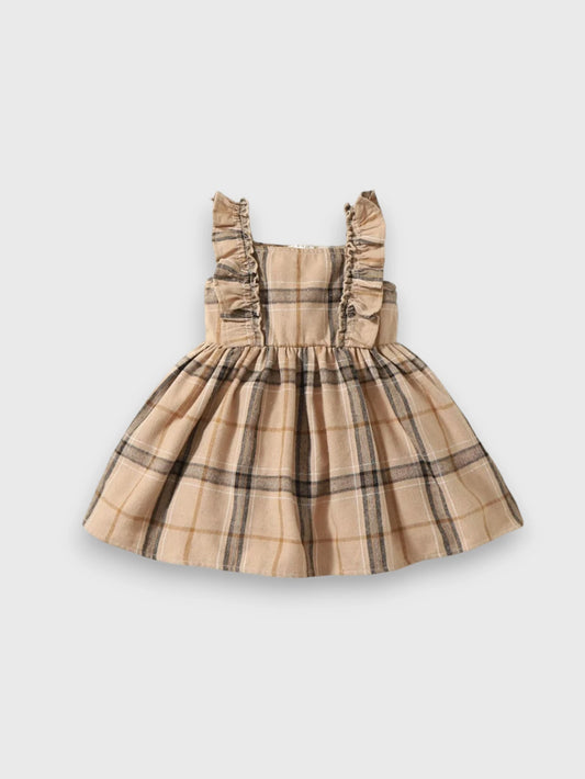 Baby Girl  Ruffle Plaid Dress