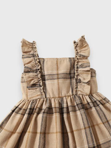 Baby Girl  Ruffle Plaid Dress