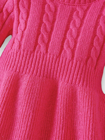 Baby Girl Turtle Neck Sweater Dress