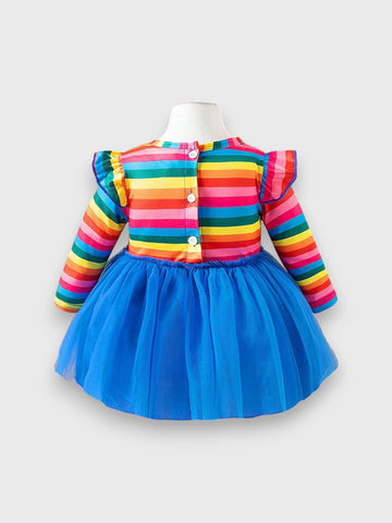 2 in 1 Baby Girl Overall Tutu Skirt Dress