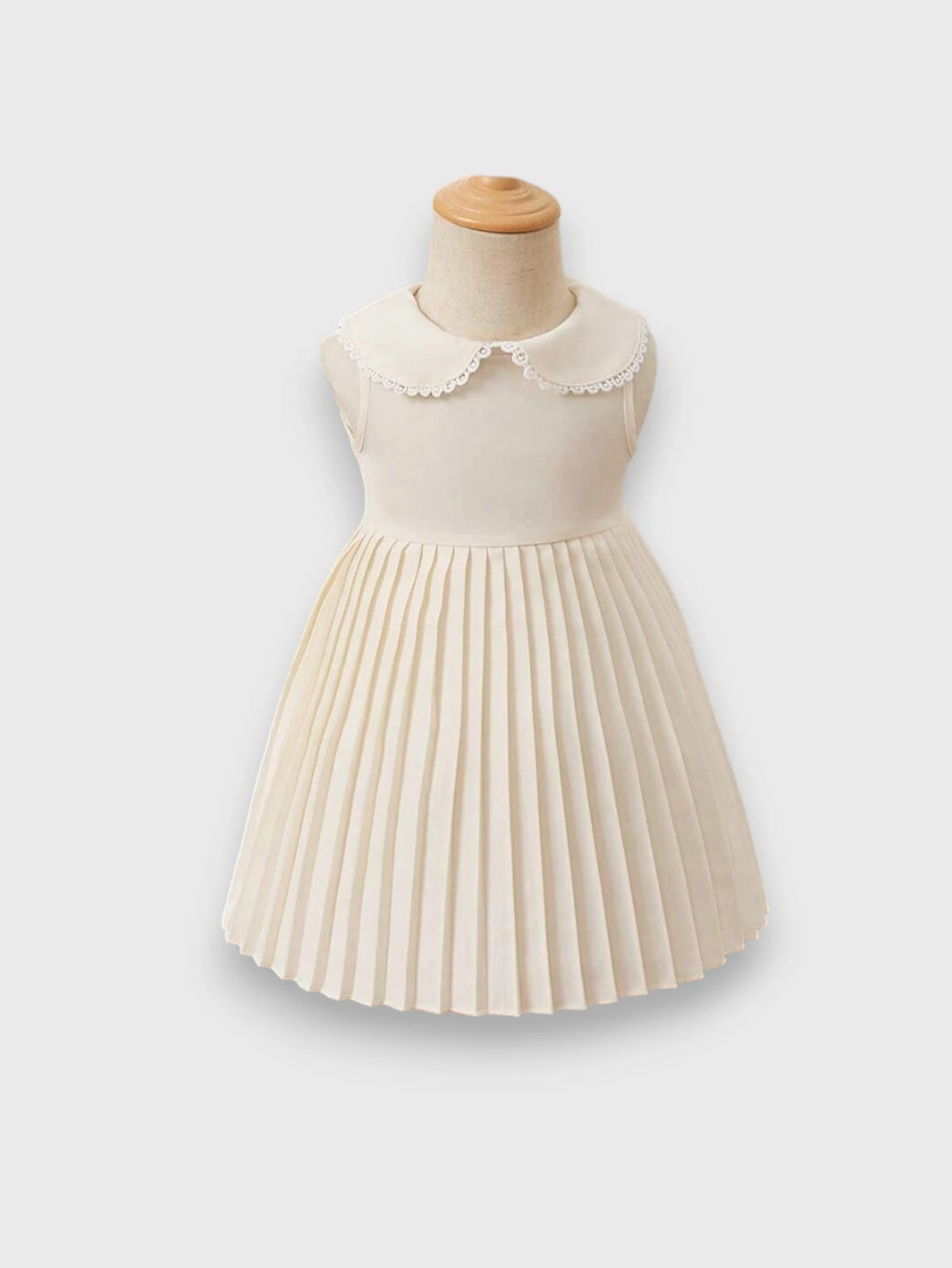 Baby Girl Collar Pleat Skirt Dress