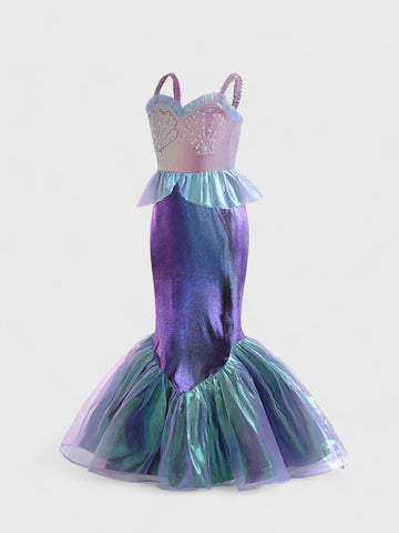 Girls Mermaid Tinsel Dress