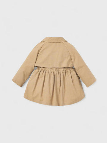 Baby Girl Cinch Waist Trench Coat