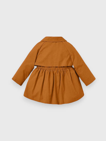 Baby Girl Cinch Waist Trench Coat