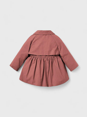 Baby Girl Cinch Waist Trench Coat