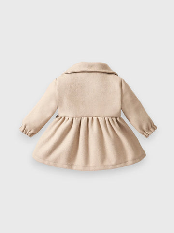 Baby Girl Peter Pant Collar Coat