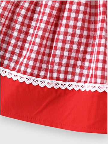 2 Pcs Baby Girl Red Riding Hood Dress Cape