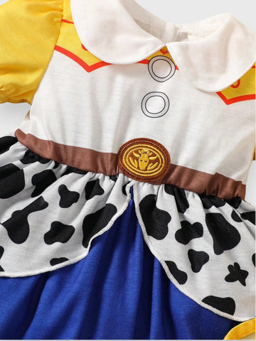 Baby Girl Cow Girl Costume with Socks