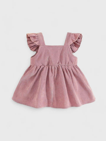 Baby Girl Bunny Patch Overall Dress