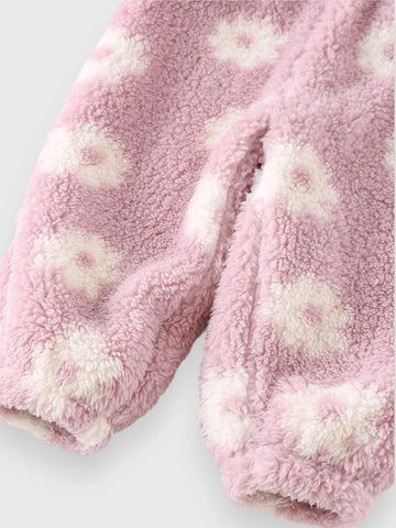 2 Piece Baby Girl Daisy Fleece Set