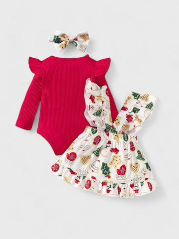 3 Pcs Baby Girl Sugar Cookies Dress