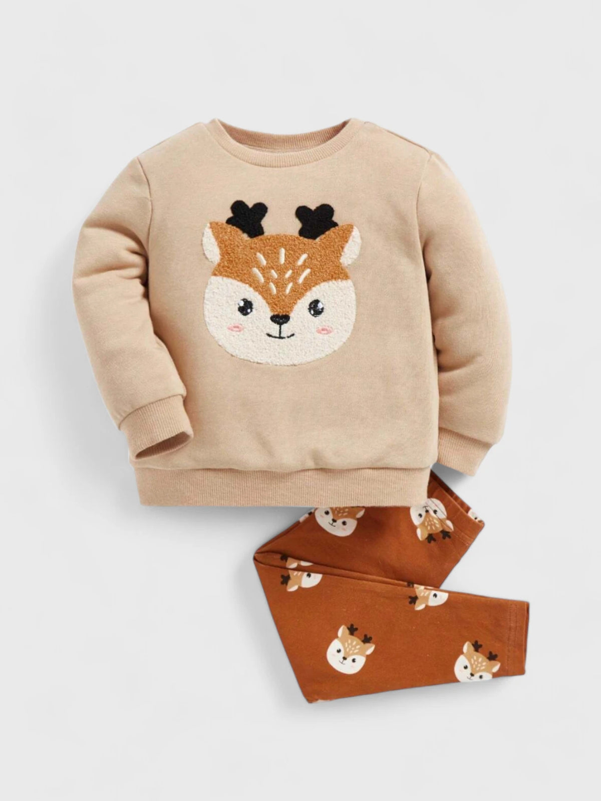 Baby Girl Deer Sweater and Leggings