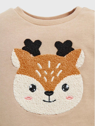 Baby Girl Deer Sweater and Leggings